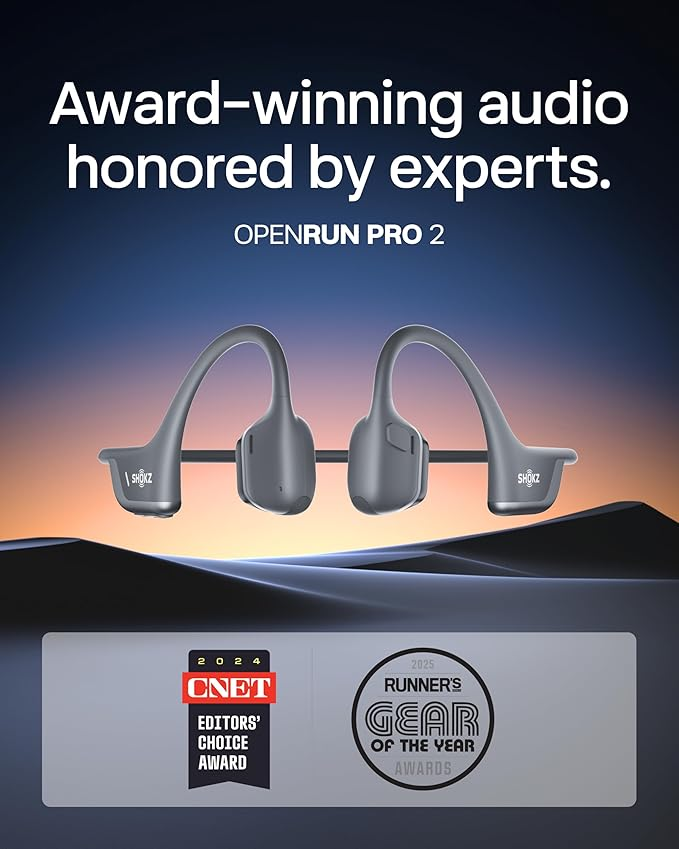Shokz OpenRun Pro 2 — award-winning audio honored by experts