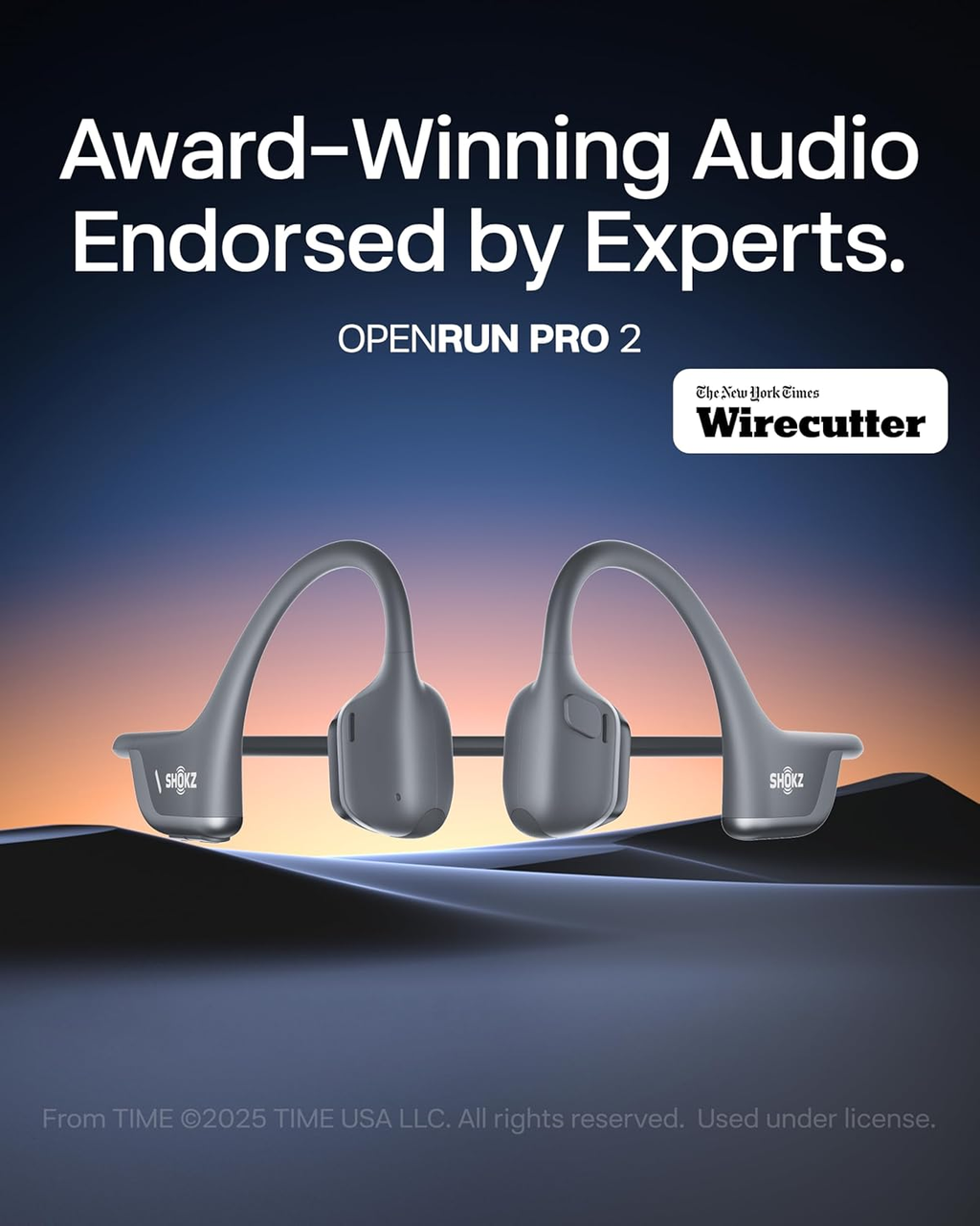 Shokz OpenRun Pro 2 endorsed by NYT Wirecutter