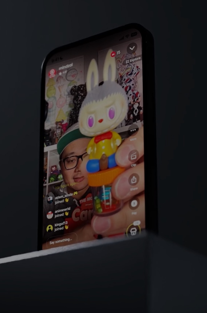 A new Whatnot seller planning a livestream on a tablet